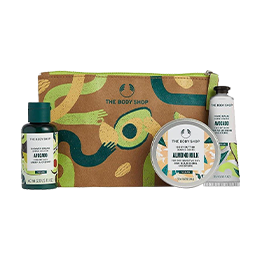 The Body Shop Avocado Shower Cream, Hand Cream and Almond Milk Body Butter Gift Set