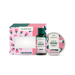 The Body Shop British Rose Shower Gel and Body Butter Gift Box(Pack of 2)