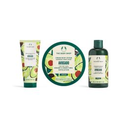 The Body Shop Avocado Body Scrub, Lotion & Shower Cream Combo
