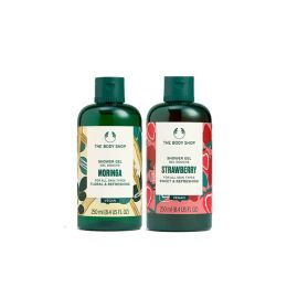 The Body Shop  Strawberry + Moringa  Shower Gel Combo (Pack of 2)