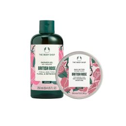 The Body Shop British Rose Shower Gel & Body Butter Combo
