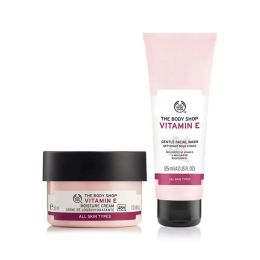The Body Shop Vitamin E Moisture Cream & Face Wash Combo