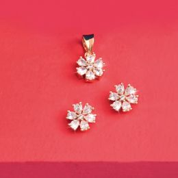 Boddess Bloom Pendant & Earrings (3N)