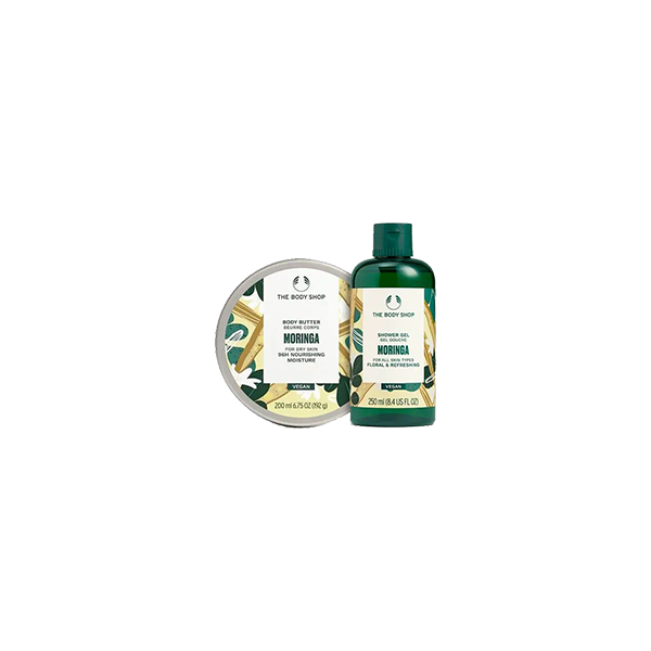 The Body Shop Moringa Shower Gel & Body Butter Combo