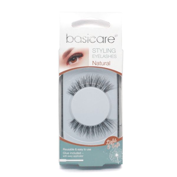 Basicare Stying Eyelashes With Latex Glue,Nature Hair Style2