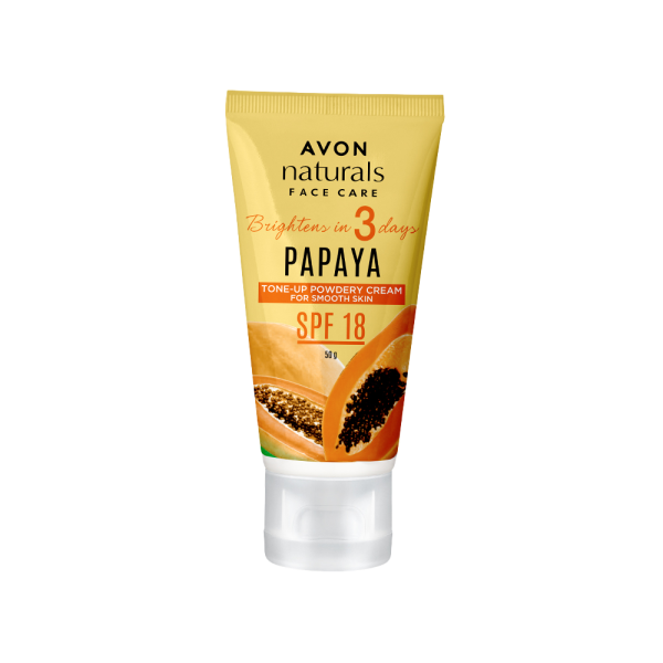 Avon Naturals Papaya Powdery Cream Spf 15(50g)