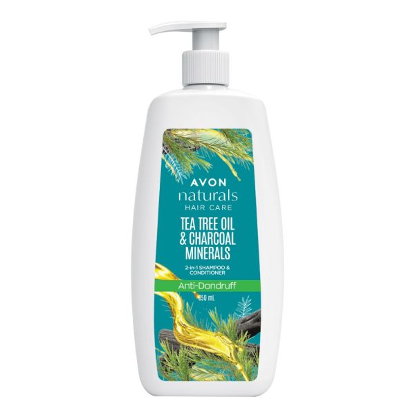 Avon Naturals Restage Tea Tree Oil And Charcoal 2In1 Shampoo(650ml)