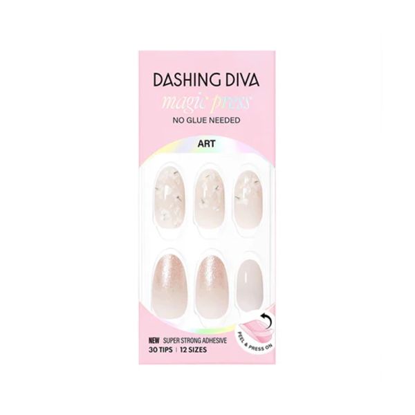 Dashing Diva Magicpress White Floral - 50g