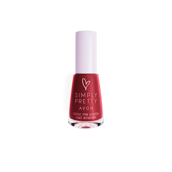 Avon Simply Pretty Nail Enamel Restage - Cranberry(5ml)