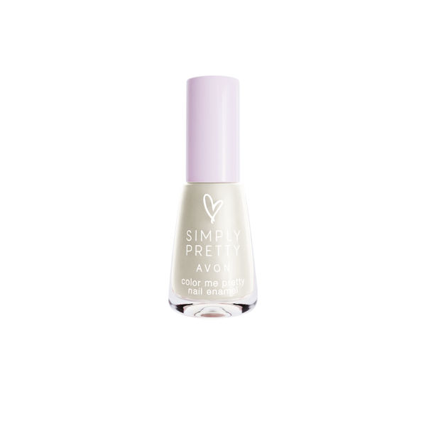 Avon Simply Pretty Color Me Pretty Nail Enamel - White Milk(5ml)