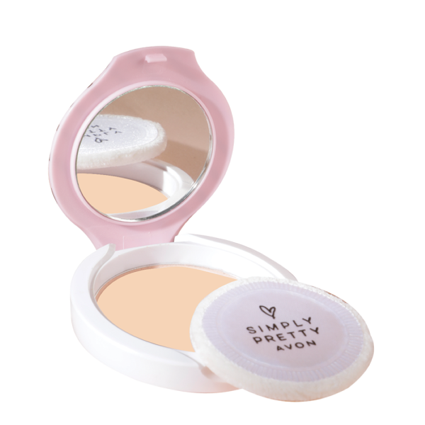 Avon Simply Pretty Shine No More Pressed Powder - Almond(11g)