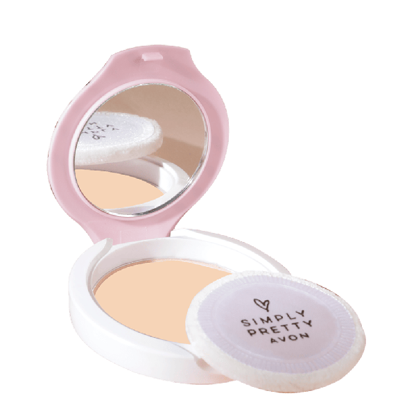 Avon Simply Pretty Shine No More Pressed Powder - Almond(11g)