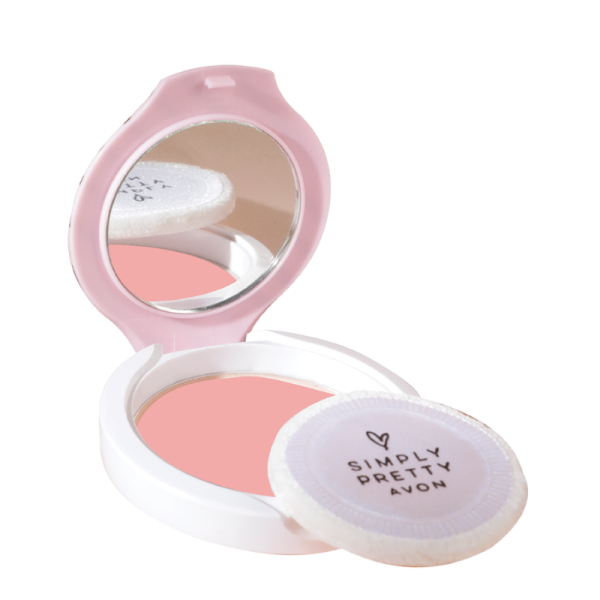 Avon Simply Pretty Shine No More Pressed Powder - Pink Blush(11g)