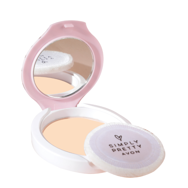 Avon Simply Pretty Shine No More Pressed Powder - Soft Bisque(11g)