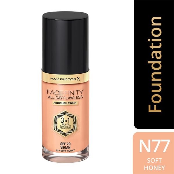 Max Factor Face Finity All Day Flawless 3 In 1 Foundation - Soft Honey(30ml)
