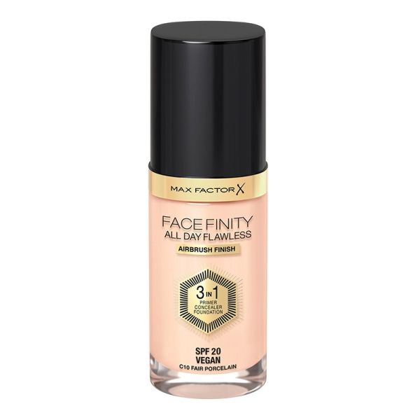 Max Factor Face Finity All Day Flawless 3 In 1 Foundation - Fair Porcelain(30ml)