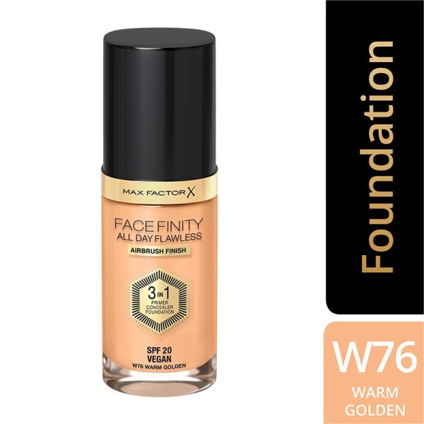Max Factor Face Finity All Day Flawless 3 In 1 Foundation - Warm Golden(30ml)