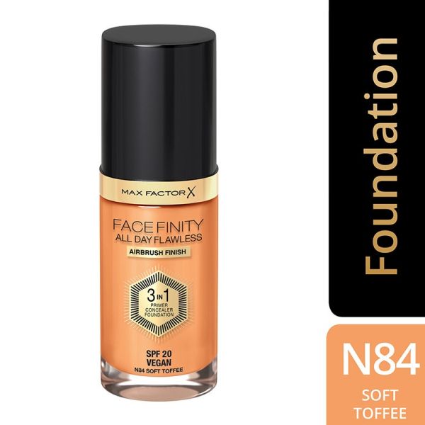 Max Factor Face Finity All Day Flawless 3 In 1 Foundation - 84 Soft Toffee(30ml)