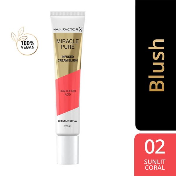 Max Factor Miracle Pure Creamy Blush Infused - Sunlit Coral(15ml)