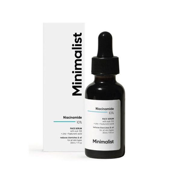 Minimalist 10% Niacinamide Face Serum with Zinc for Acne, Oil Balancing, Blemishes & Marks Removal(30ml)