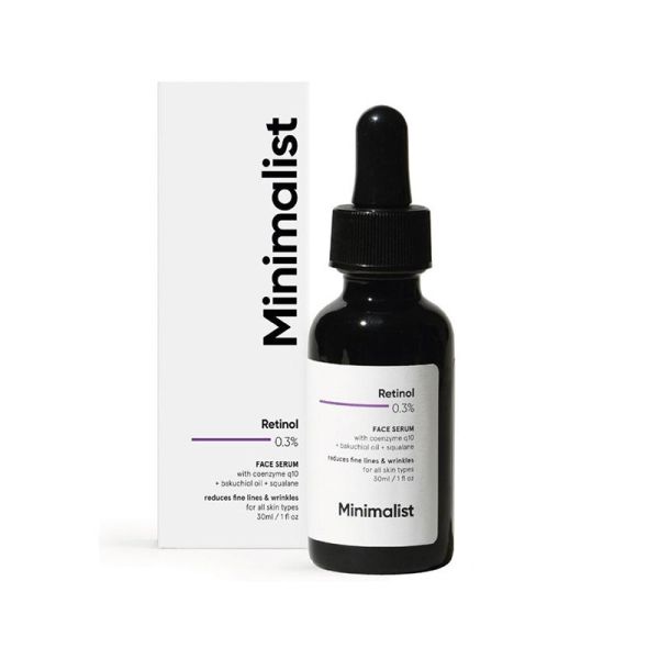 Minimalist 0.3% Retinol Anti-Aging Face serum with With Q10 To Reduce Fine Lines & Wrinkles(30ml)