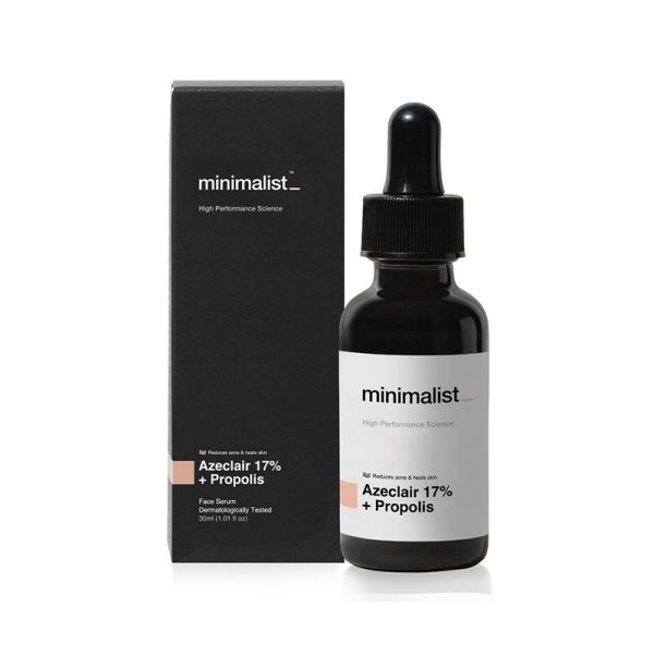 Minimalist 17% Azeclair Anti-Acne Face Serum With Propolis For Acne, Excess Oil & Rosacea(30ml)