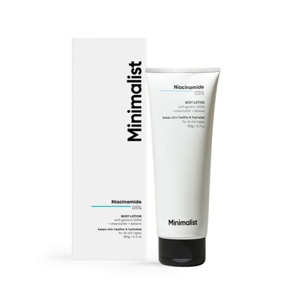 Minimalist 5% Niacinamide Body Lotion With Shea Butter, Glycerine & Betaine(180ml)
