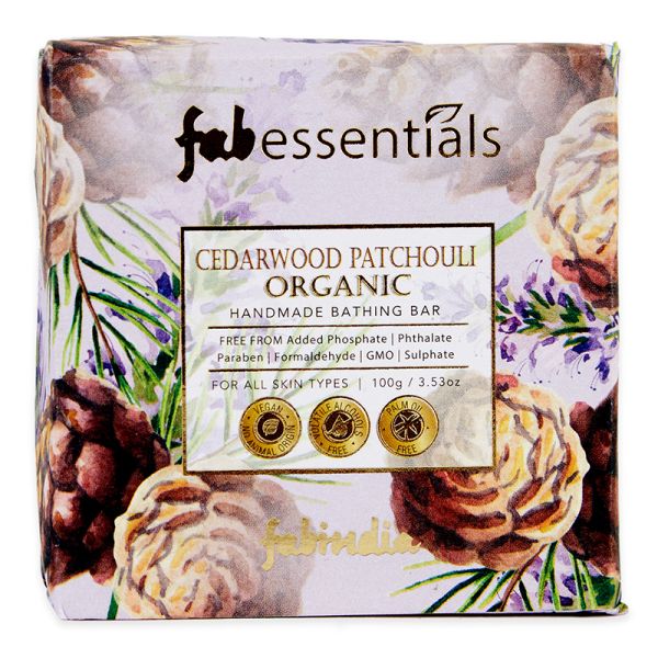 Fabessentials Bathing Bar Cedar Patchouli - 100g