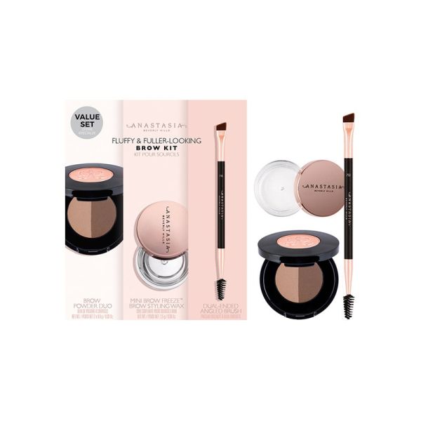 Anastasia Beverly hills Fluffy & Fuller Looking Brow Kit - Dark Brown(4.1g)