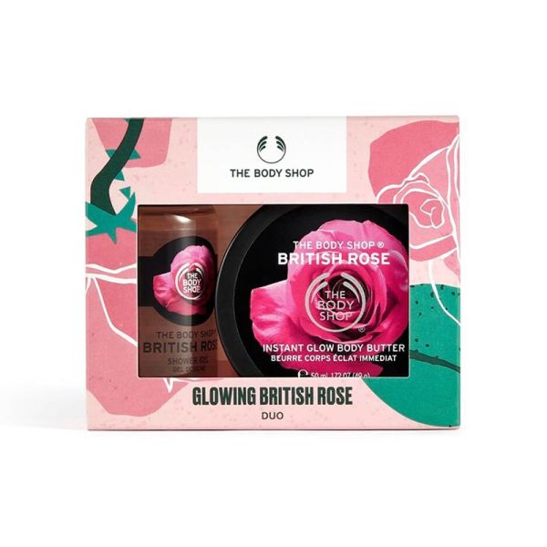 The Body Shop Lather & Slather British Rose Duo