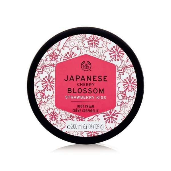 The Body Shop Japanese Cherry Blossom Strawberry Kiss Body Cream (200ml)