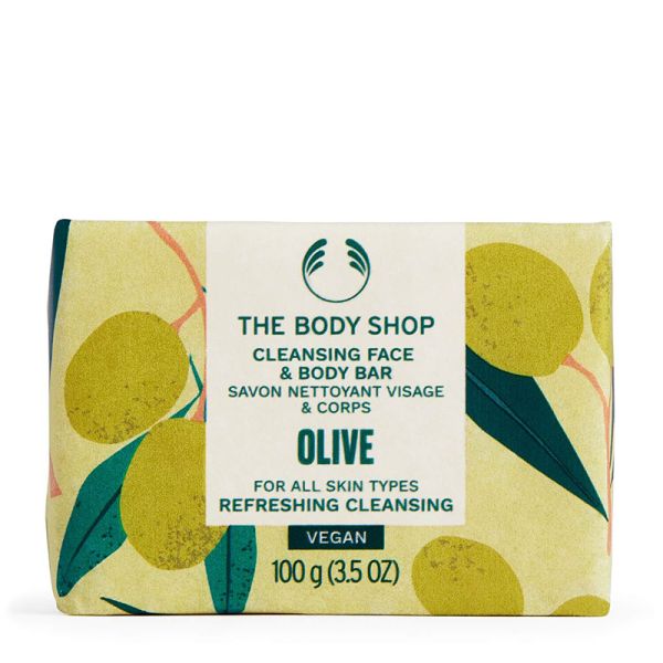 The Body Shop Olive Cleansing Face & Body Bar(100g)