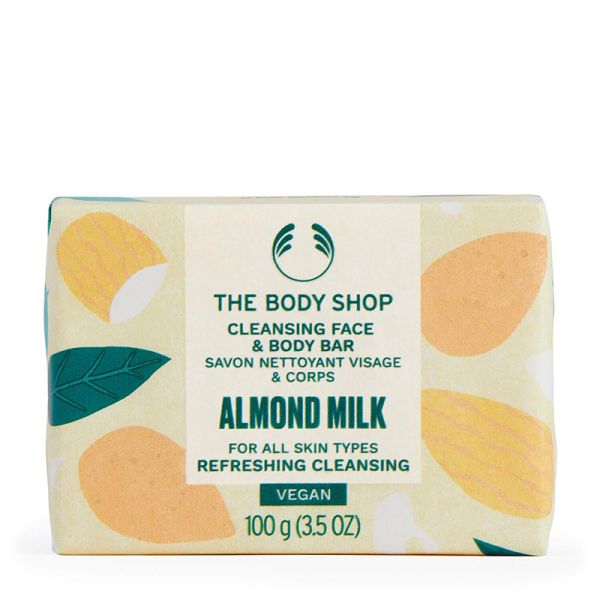 The Body Shop Almond Milk Cleansing Face & Body Bar(100)
