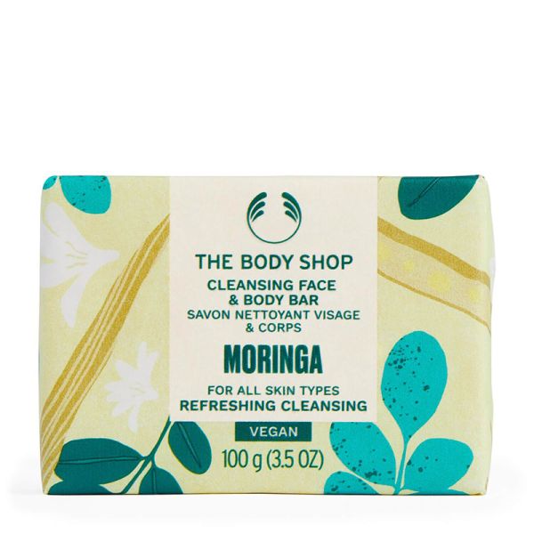 The Body Shop Moringa Cleansing Face & Body Bar(100g)
