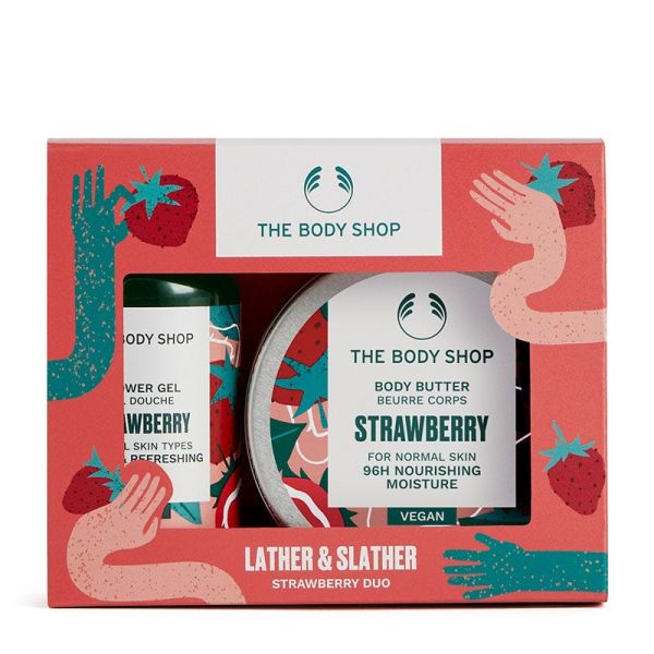 The Body Shop Strawberry Shower Gel and Body Butter Gift Box