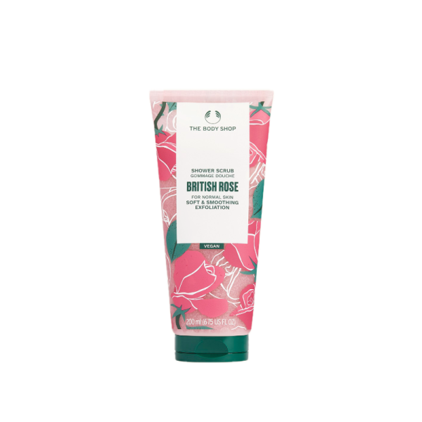The Body Shop British Rose Shower Scrub - 200ml