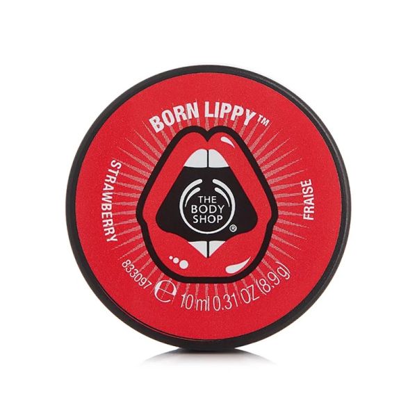 The Body Shop Born Lippy Pot Lip Balm Strawberry (10ml)