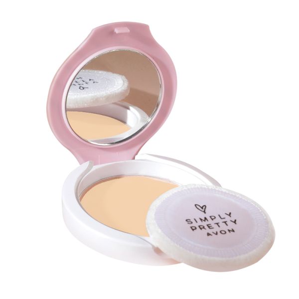 Avon Simply Pretty Shine No More Pressed Powder 11g - Almond