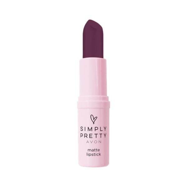 Avon Simply Pretty Matte Lipstick - Plum(4g)