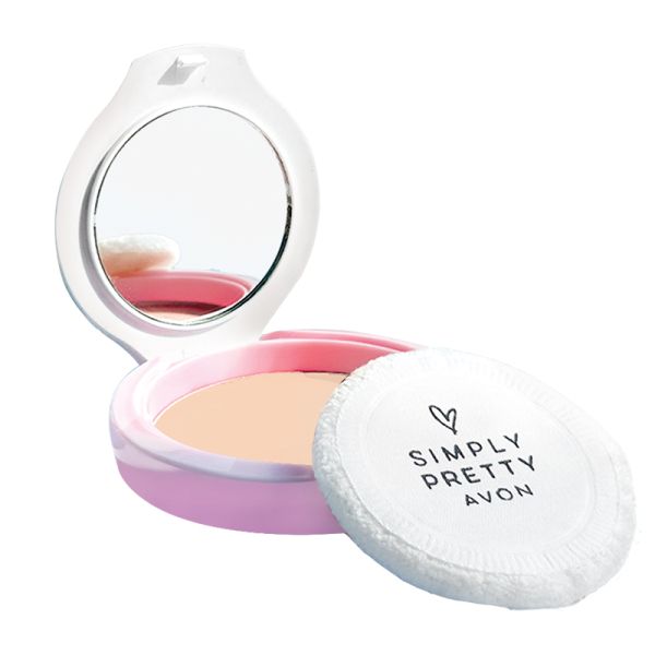 Avon Simply Pretty Smooth & White Whitening Pressed Powder 11g - Golden Fair