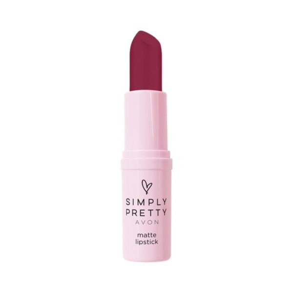 Avon Simply Pretty Matte Lipstick - Sweet Wine(4g)