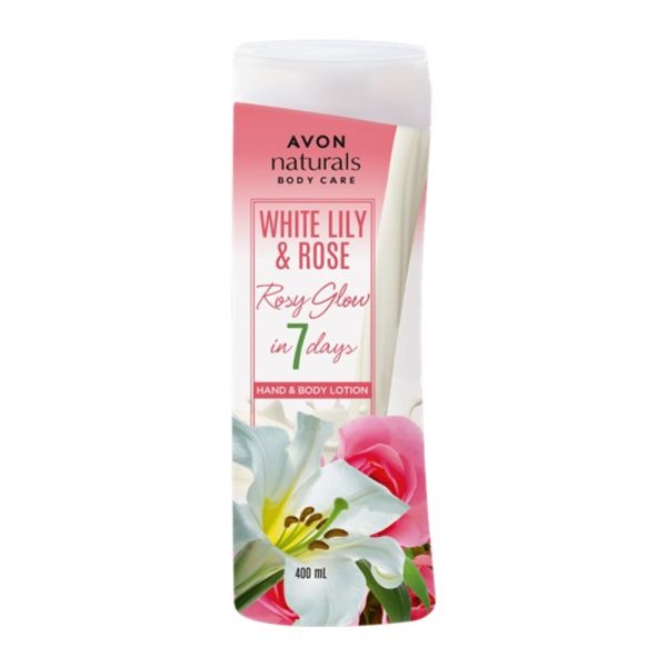 Avon Naturals White Lily & Rose Hand & Body Lotion 200ml