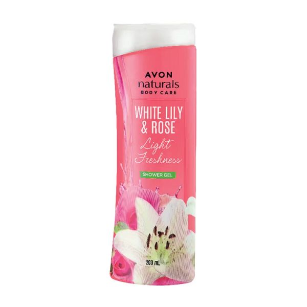 Avon Naturals Body Care White Lily & Rose Shower Gel 200ml