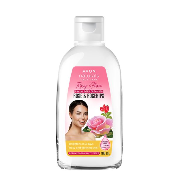 Avon Naturals Facial Deep Cleanser Rose and Rosehips 100ml