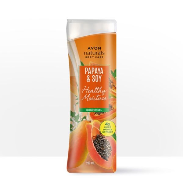 Avon Naturals Papaya & Soy Milk Shower Gel 200ml