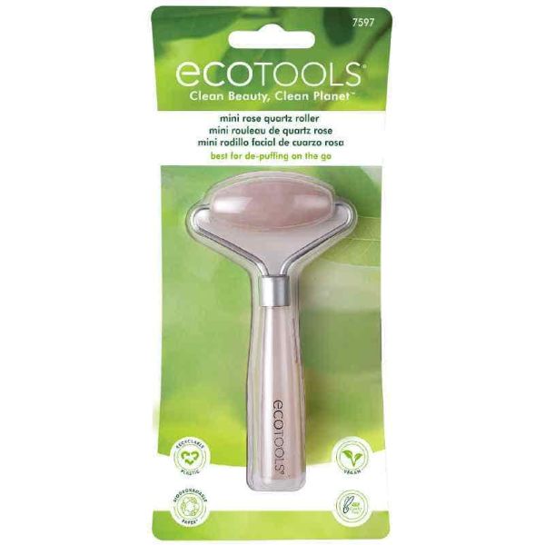 Ecotools Mini Rose Quartz Roller