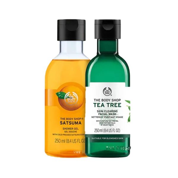 The Body Shop Facial Wash + Satsuma Shower Gel Combo