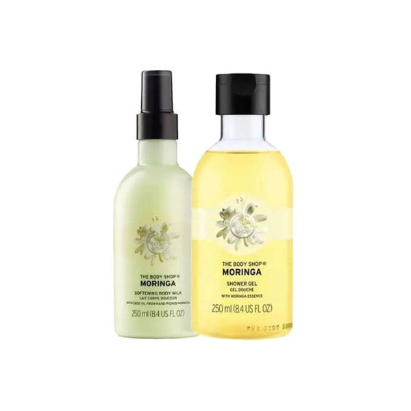 The Body Shop Moringa Shower Gel & Body Milk Combo