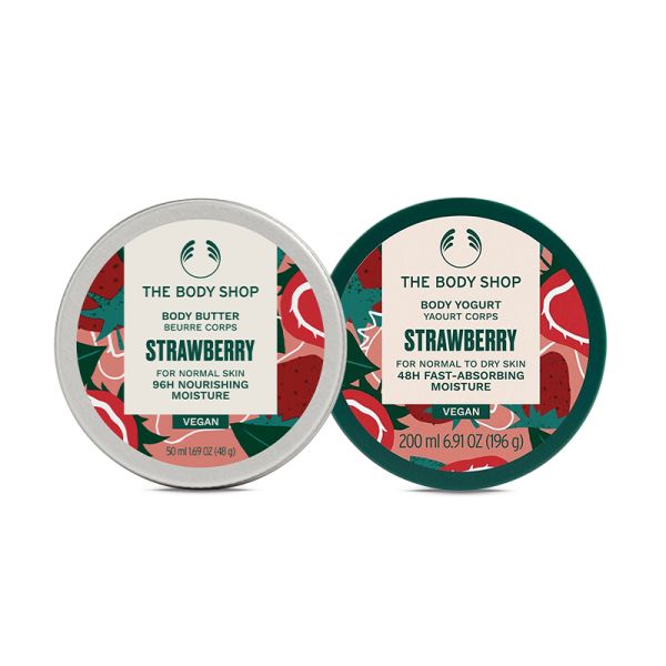 The Body Shop Strawberry Hydrating Body Care Set-2pc