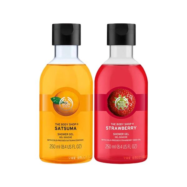The Body Shop Strawberry + Satsuma Shower Gel Combo